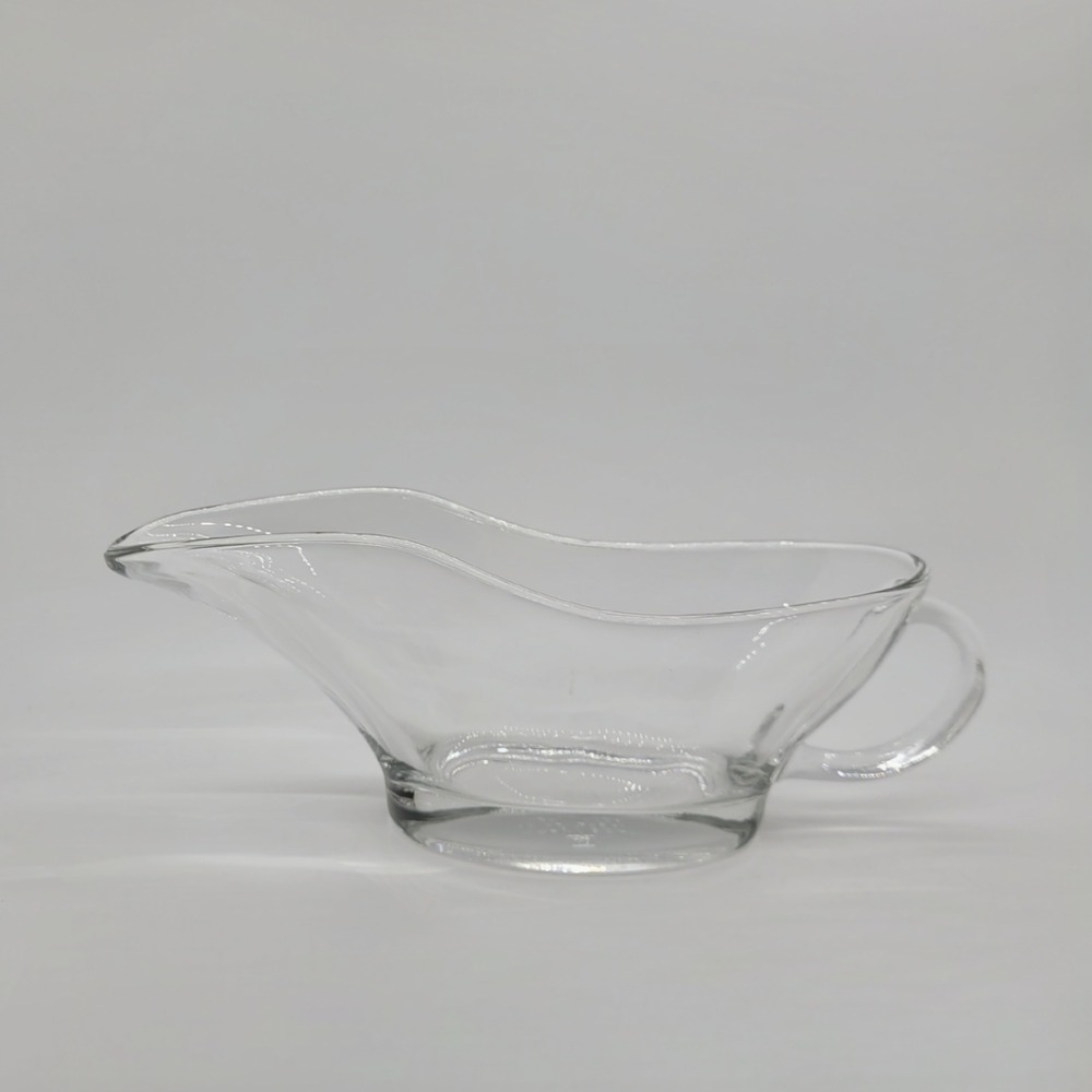 Anchor Hocking Clear Glass Gravy Boat 10oz Sauce Server USA 1028